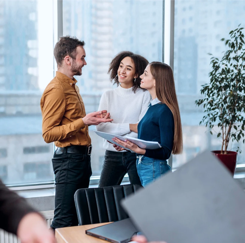 Adviser discussing superannuation with clients